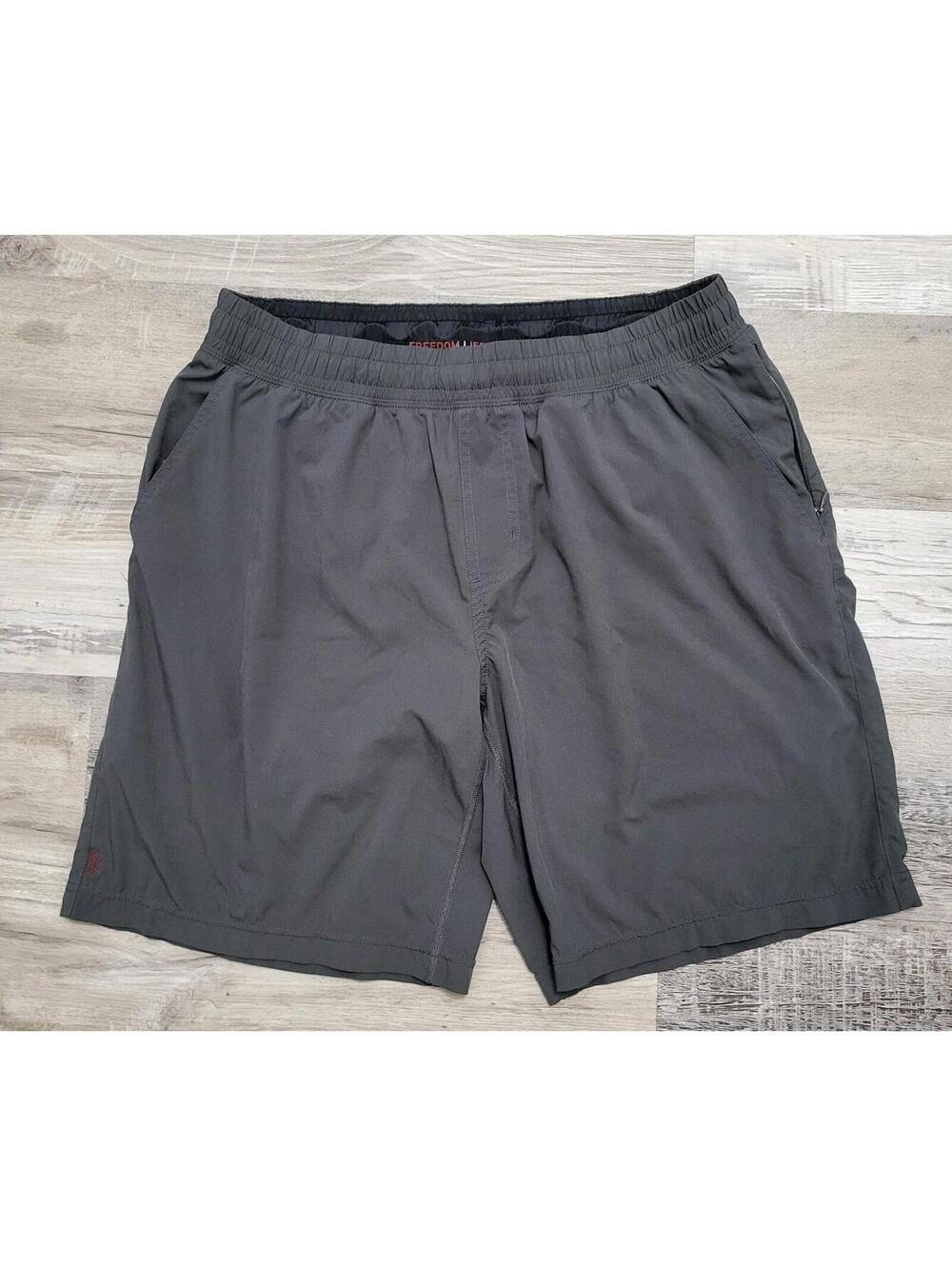 Rhone Shorts Mens Large Grey 9" Athletic Lined